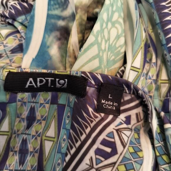 Apt 9 Sublimation Top Beaded Jewel Sleeveless Geometric - Picture 9 of 9